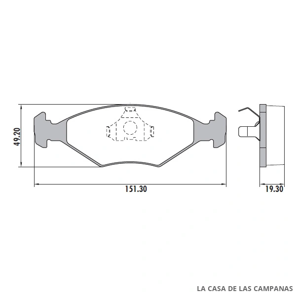 PD-23 PASTILLAS DE FRENO DELANTERO