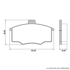 PD-26 PASTILLAS DE FRENO DELANTERO