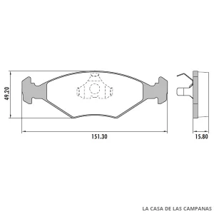 PD-28 PASTILLAS DE FRENO DELANTERO