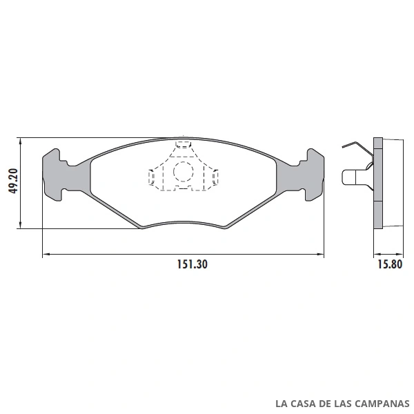 PD-28 PASTILLAS DE FRENO DELANTERO