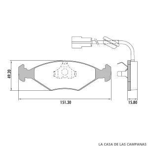 PD-28B PASTILLAS DE FRENO DELANTERO