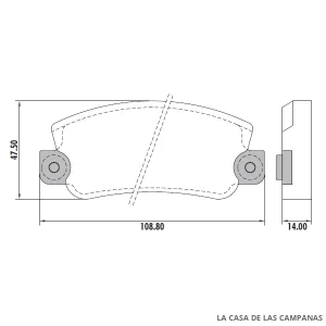 PD-301 PASTILLAS DE FRENO DELANTERO