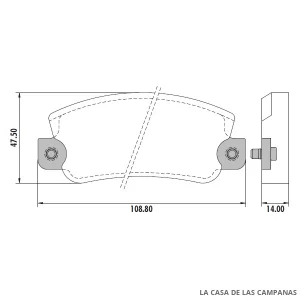 PD-301A PASTILLAS DE FRENO DELANTERO