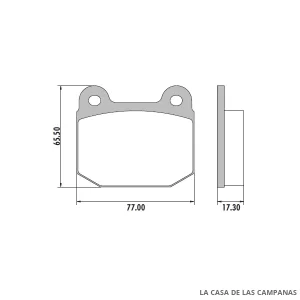 PD-307 PASTILLAS DE FRENO DELANTERO