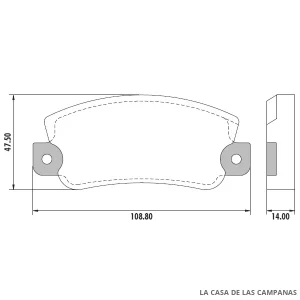 PD-310 PASTILLAS DE FRENO DELANTERO