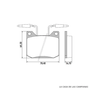 PD-311A PASTILLAS DE FRENO DELANTERO