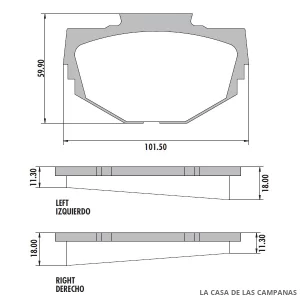 PD-317 PASTILLAS DE FRENO DELANTERO