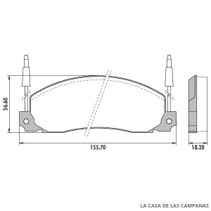PD-318A PASTILLAS DE FRENO DELANTERO
