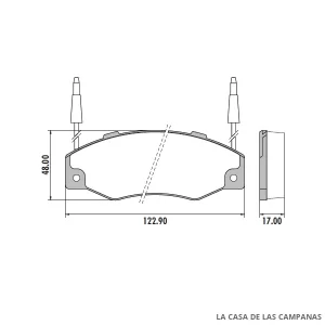 PD-321A PASTILLAS DE FRENO DELANTERO
