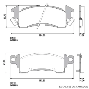 PD-324 PASTILLAS DE FRENO DELANTERO