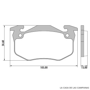 PD-327 PASTILLAS DE FRENO DELANTERO