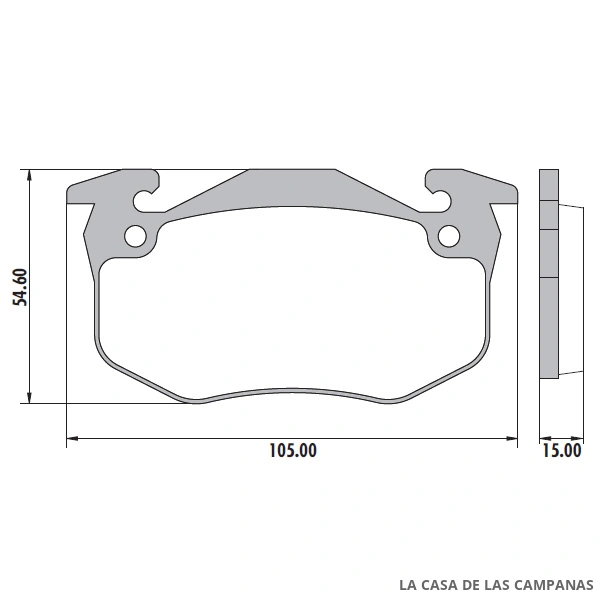 PD-327 PASTILLAS DE FRENO DELANTERO