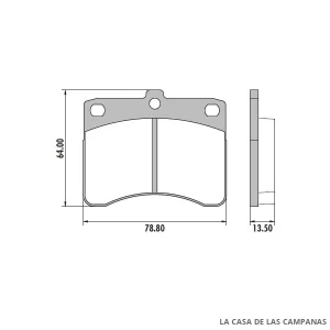 PD-330 PASTILLAS DE FRENO DELANTERO