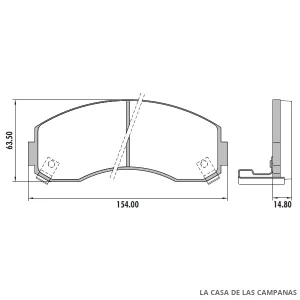 PD-331 PASTILLAS DE FRENO DELANTERO