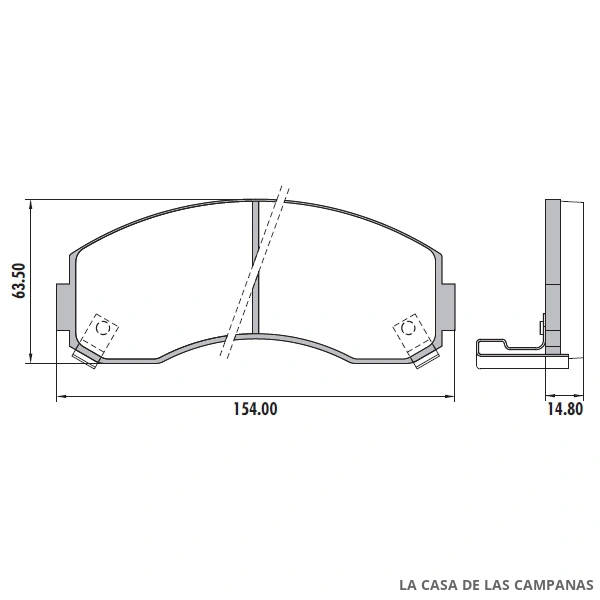 PD-331 PASTILLAS DE FRENO DELANTERO