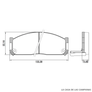 PD-333 PASTILLAS DE FRENO DELANTERO
