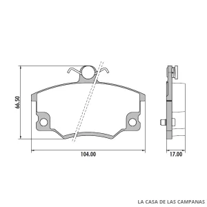 PD-335A PASTILLAS DE FRENO DELANTERO