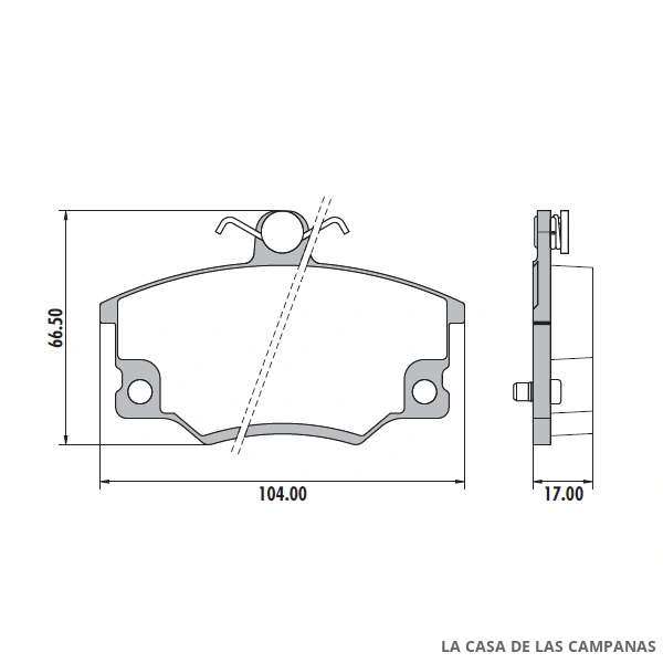 PD-335A PASTILLAS DE FRENO DELANTERO