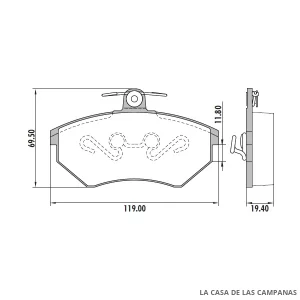 PD-336 PASTILLAS DE FRENO DELANTERO
