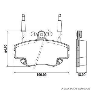 PD-338A PASTILLAS DE FRENO DELANTERO