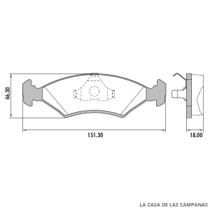 PD-34 PASTILLAS DE FRENO DELANTERO