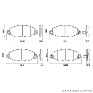 PD-342 PASTILLAS DE FRENO DELANTERO