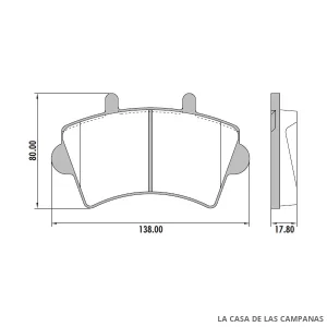 PD-347 PASTILLAS DE FRENO DELANTERO