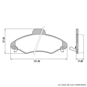 PD-35 PASTILLAS DE FRENO DELANTERO