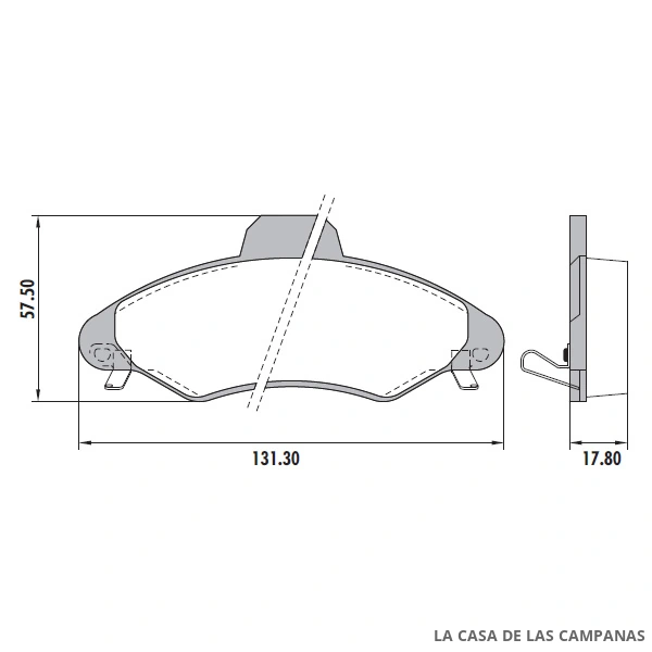 PD-35 PASTILLAS DE FRENO DELANTERO
