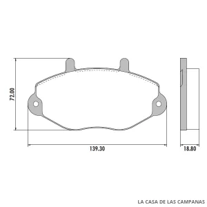 PD-351 PASTILLAS DE FRENO DELANTERO