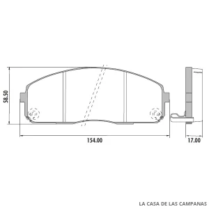 PD-354 PASTILLAS DE FRENO DELANTERO
