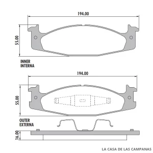 PD-356 PASTILLAS DE FRENO DELANTERO
