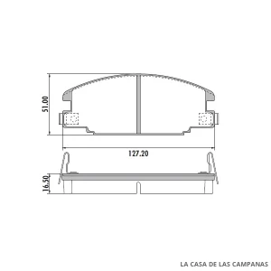 PD-357 PASTILLAS DE FRENO DELANTERO