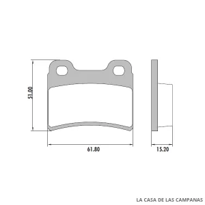PD-36 PASTILLAS DE FRENO DELANTERO