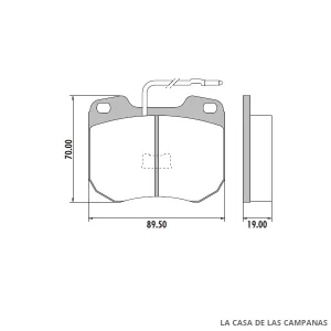 PD-361A PASTILLAS DE FRENO DELANTERO