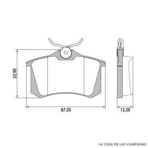 PD-362 PASTILLAS DE FRENO TRASERO