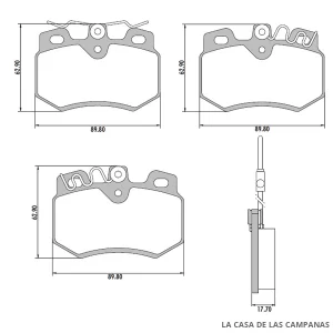 PD-363A PASTILLAS DE FRENO DELANTERO