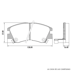 PD-377 PASTILLAS DE FRENO DELANTERO