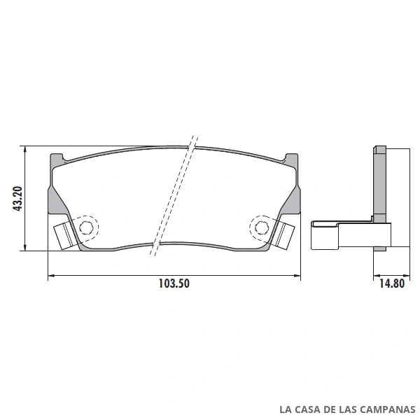 PD-378 PASTILLAS DE FRENO DELANTERO