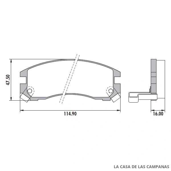 PD-380 PASTILLAS DE FRENO DELANTERO