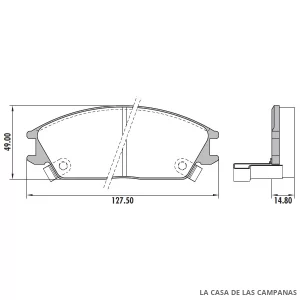 PD-382 PASTILLAS DE FRENO DELANTERO