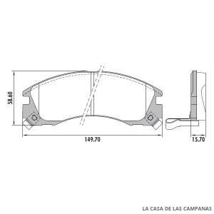 PD-383 PASTILLAS DE FRENO DELANTERO