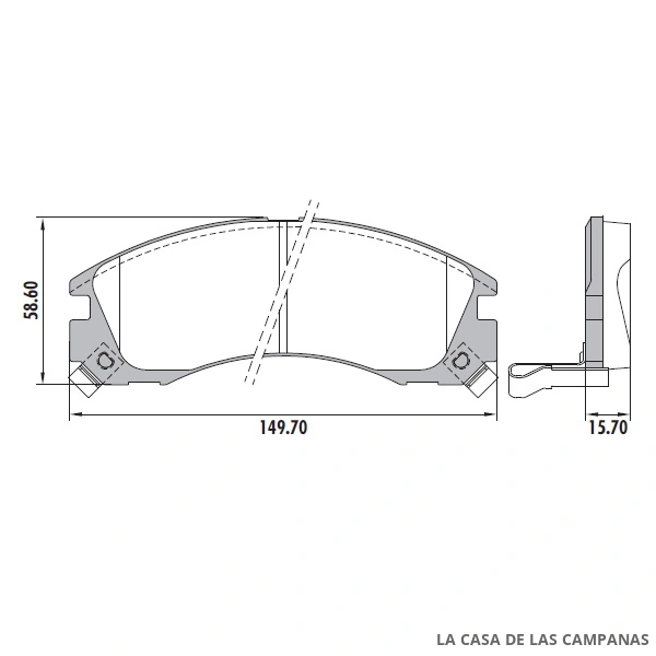 PD-383 PASTILLAS DE FRENO DELANTERO