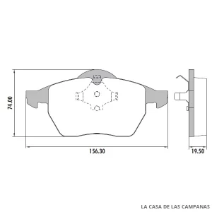 PD-384 PASTILLAS DE FRENO DELANTERO