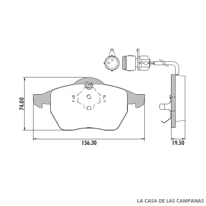 PD-384A PASTILLAS DE FRENO DELANTERO