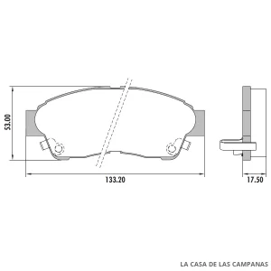 PD-387 PASTILLAS DE FRENO DELANTERO