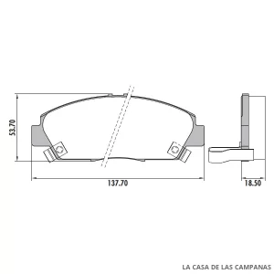 PD-388 PASTILLAS DE FRENO DELANTERO