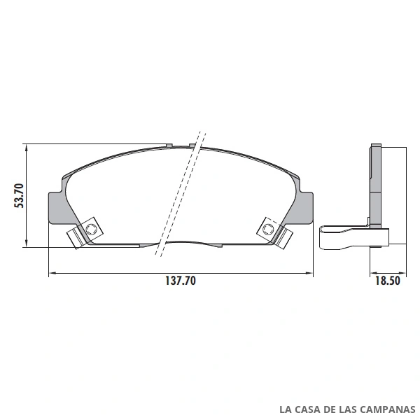 PD-388 PASTILLAS DE FRENO DELANTERO