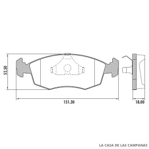 PD-39 PASTILLAS DE FRENO DELANTERO