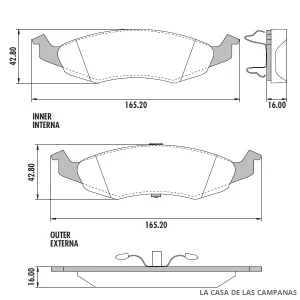 PD-395 PASTILLAS DE FRENO DELANTERO